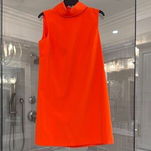 Sleeveless Orange Dress